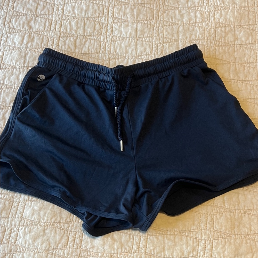 Senita Athletics navy lounge shorts
